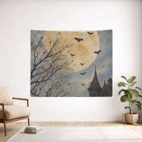 Gothic Moon Custom Wall Tapestry - Weave Loom 19