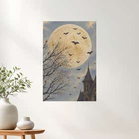 Gothic Moon Acrylic Print - Premium Gloss Photo Paper 19