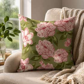 Custom Square Throw Pillow - Velvet Satin 4