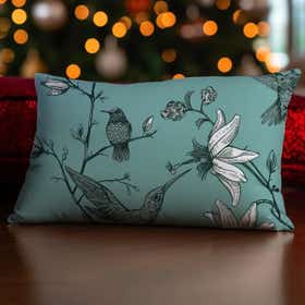 Custom Rectangle Throw Pillow - Velvet Satin 2
