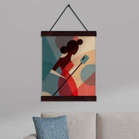 Hanging Canvas - Charcoal 1