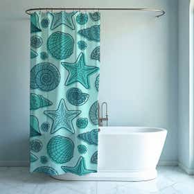 Custom Shower Curtain -  Hydro Shield - White 3