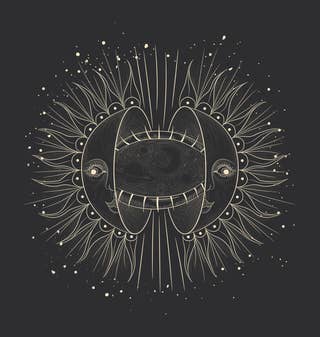 Golden Eclipse: Enigmatic Duets in Shadow and Light 16