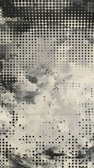 Noir Halftone Dots 16