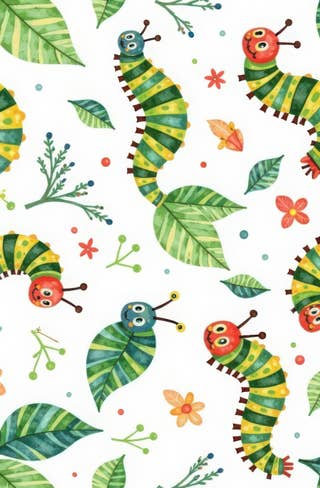 Caterpillars and Leaves 10