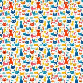 Colorful kitty Cats 6