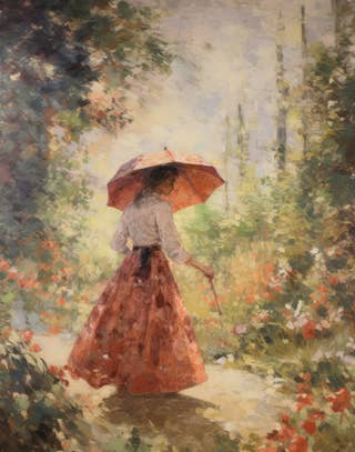 Woman in the Garden 1
