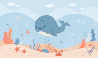 Happy Whale Underwater 24