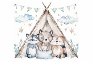 Woodland Animals Tent 20