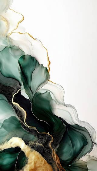 Botanical Ink Fluid Swirl 25