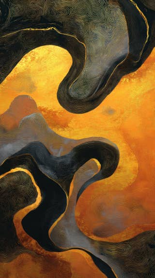 Sunset Lava Abstract Art 16