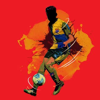 Football soccer splash painting 25