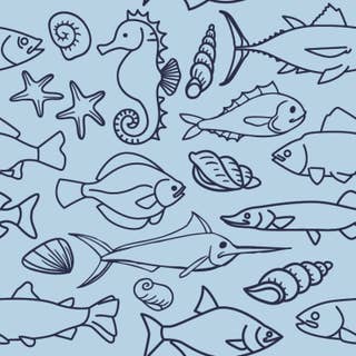 Sea Life Blue 20