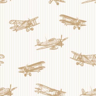 Vintage Planes Beige 15