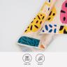 Polyester Fabric - Striped Peach 1