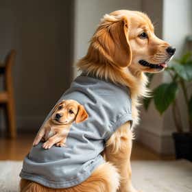 Custom Pet T-Shirt - Grey 4